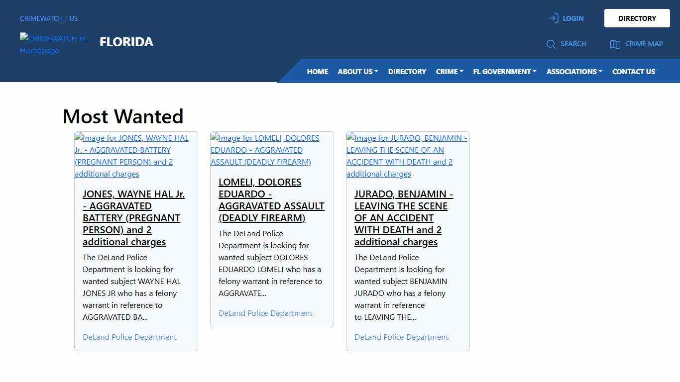 Florida Most Wanted CRIMEWATCH